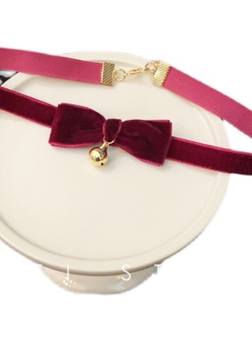 在逃公主小铃铛黑丝绒韩式项链