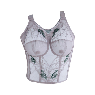 全罩杯内衣女长文胸大胸显小超薄款收腰收胃胸罩防下垂外扩收副乳