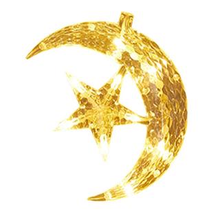 led星星灯月亮窗帘灯瀑布灯条少女心房间布置网红卧室装饰彩灯串