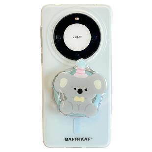 拓岚 适用华为pura70pro+新款手机壳Pura80pro情侣p60双层趣味卡通可爱考拉磁吸支架mate70/60/50女40pro挂绳