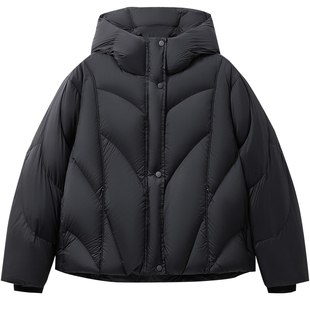 爱居兔轻盈保暖羽绒服2025年冬季新款鹅绒空气感保暖防寒外套冬