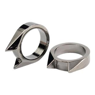 猫耳指环户外装备男女子防身用品防狼武器扳指戒指指扣指虎破窗器