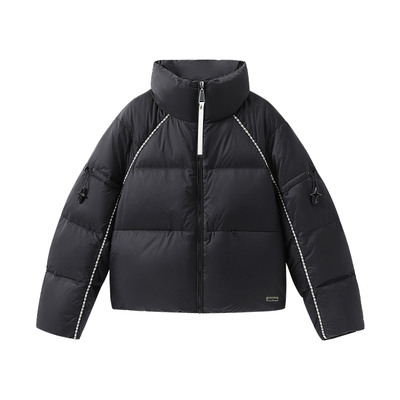 it:CHOCOOLATE立领撞色羽绒服女2025冬季新款韩版小个子短款棉服