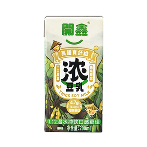 开鑫豆奶全豆豆乳原味代餐无添加蔗糖加糖特浓豆乳豆浆早餐植物奶