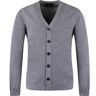 【 秋冬热卖】LAMPO/蓝豹深V领秋季男士开衫外穿毛衣长袖针织衫