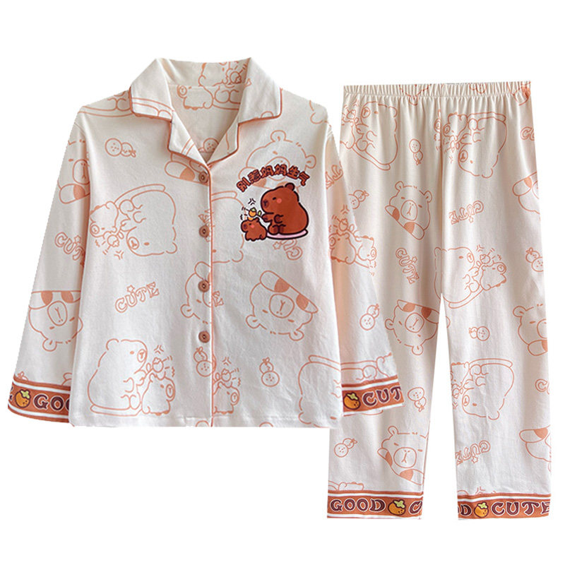 2025新款女童睡衣春秋季儿童纯棉