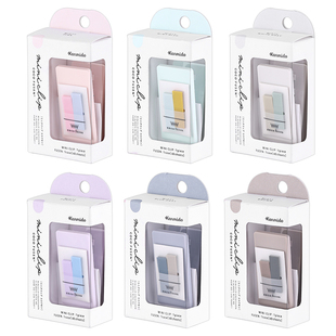日本Kanmido甘美堂夹子便签miniclip cocofusen迷你手账夹索引贴高颜值可粘贴便利贴标签标记贴可剥离可书写