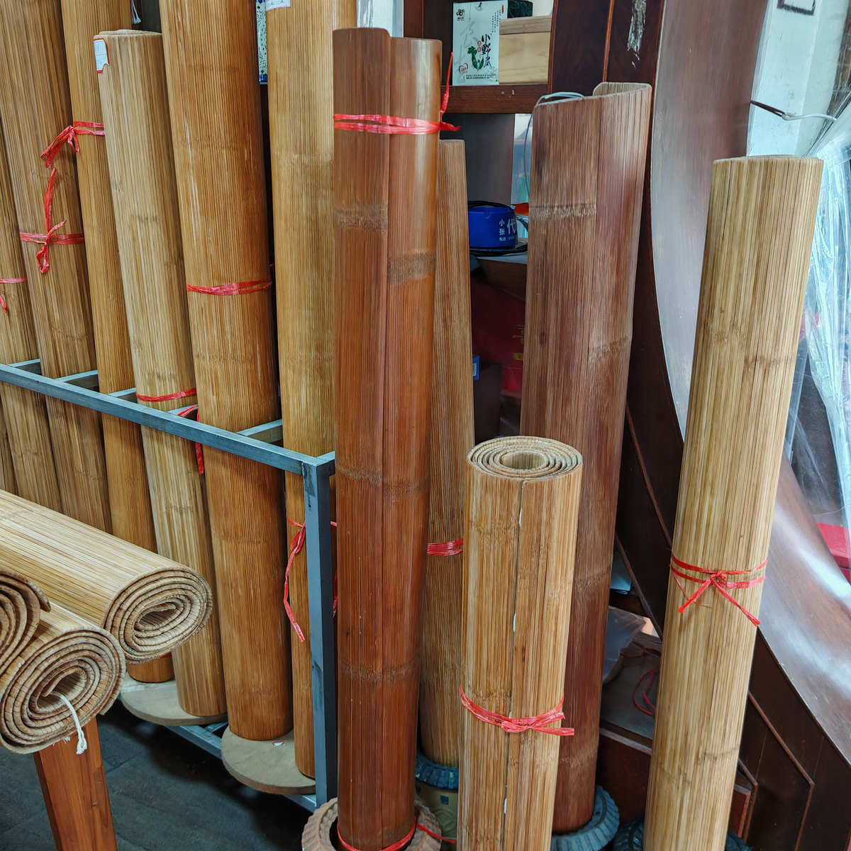 竹筒席 凉席 夏天传统席子 订制老式竹席 1.8*2米 2*2.2 1.2*1.9