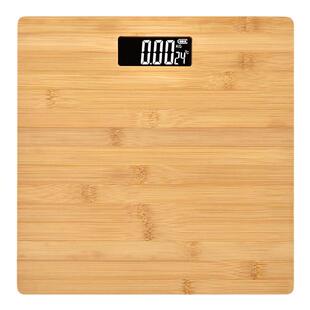 竹面板防摔180kg高精度电子体重秤成人摔不烂加大便携竹子体重秤