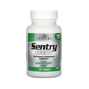 香港直发21st century50+中老年多维生素片125片补充剂保健品叶酸