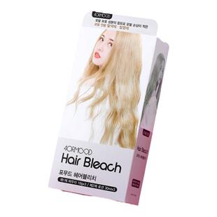韩国4ORMOOD肤沫漂发剂植物不伤发褪色漂色剂染发膏旗舰泡沫泡泡