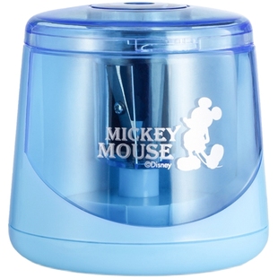 Disney迪士尼铅笔削笔器手摇转笔刀女孩男孩削笔卷笔刀儿童幼儿园小学生专用全自动进铅刨笔机钻车修旋绞笔刀