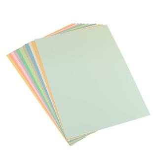 a4A3马卡龙浅色系彩色纸130克幼儿园手工环创折剪软卡纸8开贺卡diy雾霾蓝卡其色儿童学生美术绘画海报广告纸