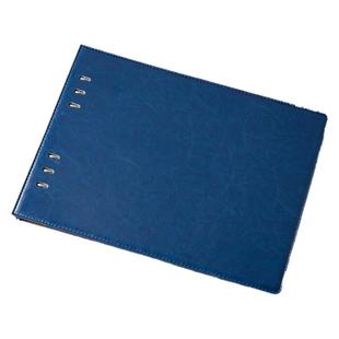 九千年文具定制商务办公横款活页记事本 A4内芯高档仿牛皮拼接加厚定做活页笔记本子定制活页本批发可拆卸