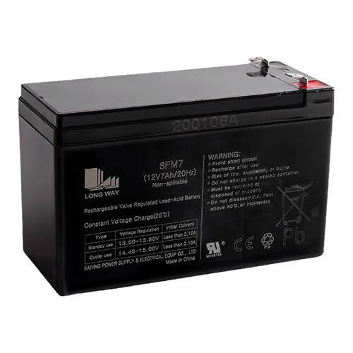 正品龙威12V7Ah铅酸蓄电池户外拉杆音响UPS门禁备用6-FM-7电瓶
