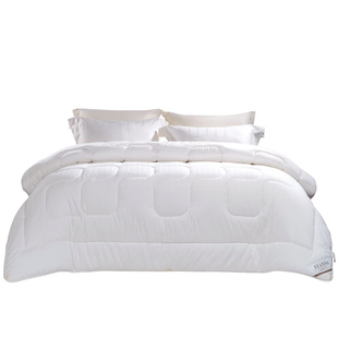 富安娜全棉纯棉面料被子春秋四季被芯秋冬加厚保暖双人被褥盖被子