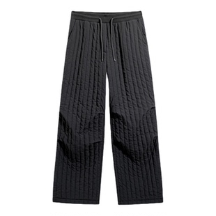 it izzue官方棉裤子女冬季厚款保暖长裤2025新款垂感阔腿伞兵裤4P