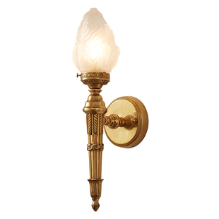 法式复古宫廷全铜壁灯欧式别墅走廊过道门厅玄关楼梯卧室灯饰灯具