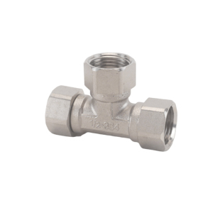 活接三通4分6分1寸分水阀304不锈钢水管接头配件厚一进二出分流器