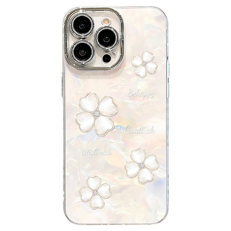 小清新梅子色敦煌莲花适用苹果16promax手机壳新品高级感iPhone17pro网红爆款手机壳15/14防摔外壳保护套女生