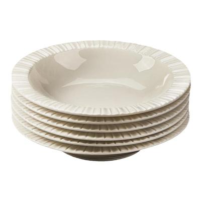 纯白陶瓷盘子家用菜盘釉下彩餐具