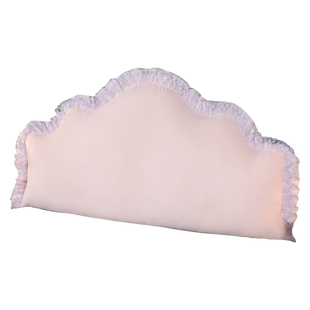 新款公主风粉色床头靠垫加高榻榻米软包欧式床上靠背垫大靠枕拆洗