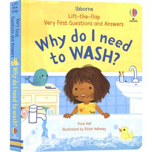 Usborne Lift the Flap Very First Questions and Answers  Why do I need to wash 问与答立体翻翻书 我为什么要洗澡 英文原版