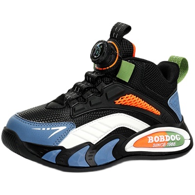 巴布豆儿童鞋子加绒男童运动鞋