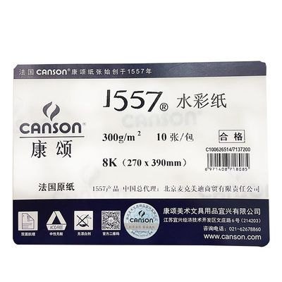 CANSON康颂1557彩纸细纹