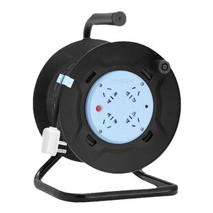 公牛线盘插座卷线盘带线移动电缆绕线轴30M电动车外接线充电50米