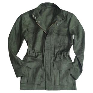 NHO2定制男士猎装M65野战夹克爱尔兰亚麻翻领薄外套Field jacket