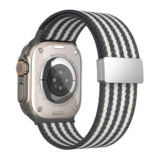 CloudHIS秋冬新款编织回环磁吸iwatch表带s11适用苹果手表applewatch爆款s10运动ultra高级感se男女9腕带尼龙