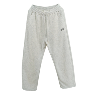 末班车春款2026男大童针织抽绳运动裤初高中学生宽松休闲直筒卫裤