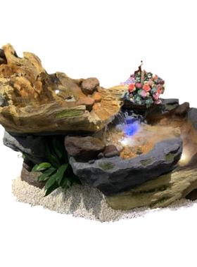 假山庭院聚财摆件民宿瀑布景观石