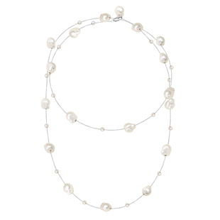 满天星仿制巴洛克异形珍珠项链女小众高级感毛衣链叠戴锁骨链颈链