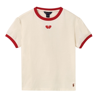 POLOWALK夏季女童短袖T恤圆领