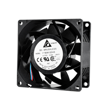 台达8038暴力双滚珠12V调速风扇