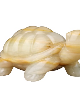 和田玉籽料长寿乌龟手把件