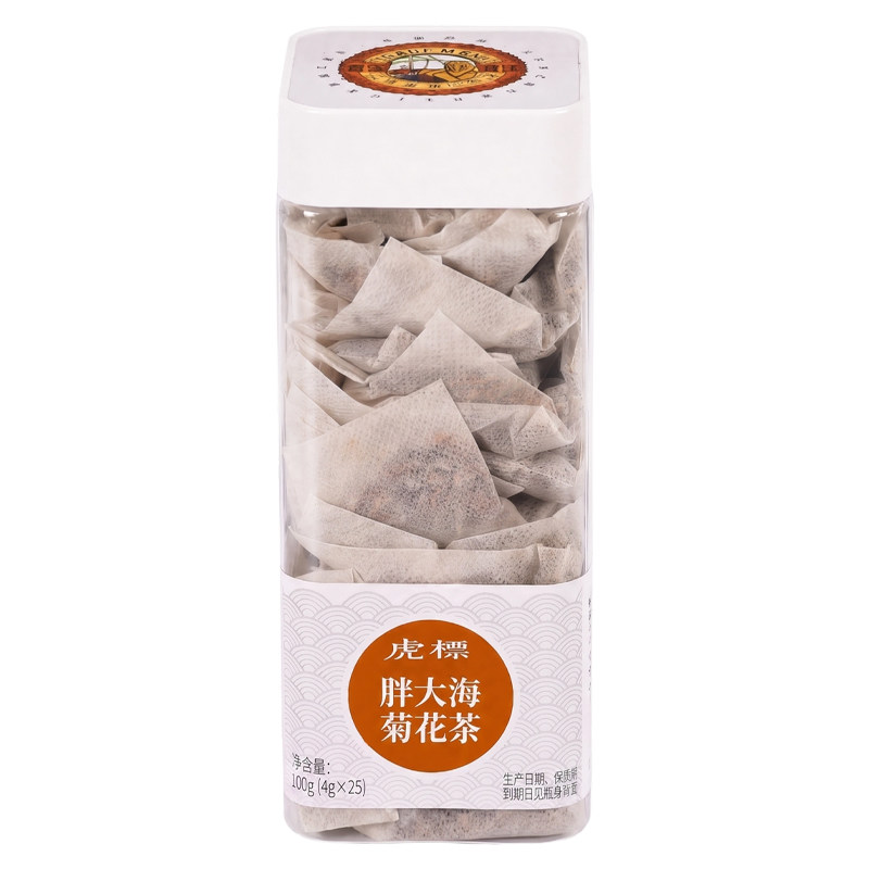 虎标胖大海菊花茶罗汉果橘皮甘草枇杷叶薄荷搭配25包*4g养生茶包