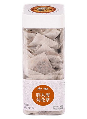 虎标胖大海菊花茶罗汉果橘皮甘草枇杷叶薄荷搭配25包*4g养生茶包