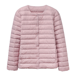 轻薄羽绒服女大码200斤胖mm白鸭绒内胆冬季短款修身保暖内搭外套3