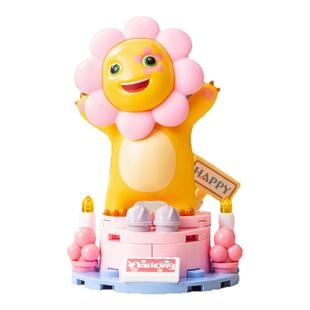 奶龙盲盒公仔积木套装桌面摆件拼装玩具男女孩益智学校幼儿园礼品