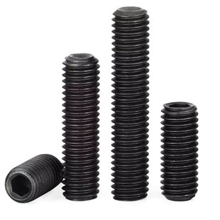 美标紧定螺丝美制英制细牙UNF粗牙UNC凹端内六角机米止付紧钉螺钉