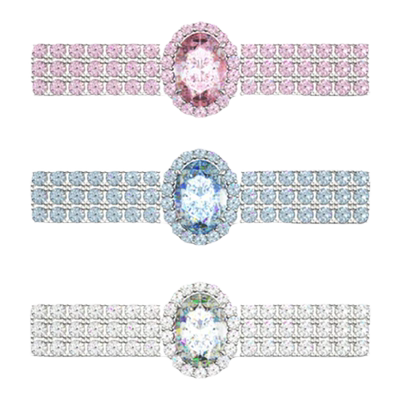 TOGGLER复古闪亮光栅片发夹