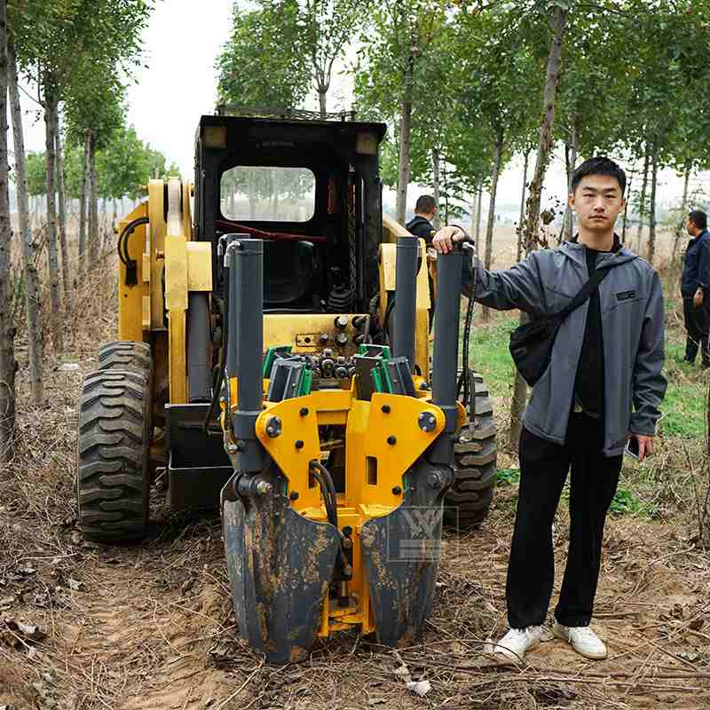 苗圃移栽挖树机厂家 树木移栽起球机 挖机起树机 全自动移苗机