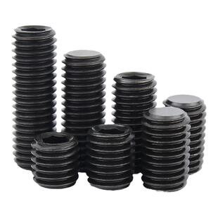 12.9级内六角平端紧定螺丝无头顶丝机米止付螺钉M3M4M5M6M8M10M12