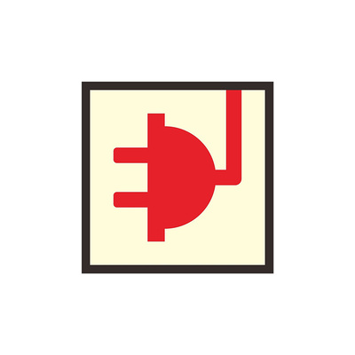 《国内航行海船法定检验技术规则》船舶岸电系统夜光标识荧光PVC自带胶岸电标志牌定制大全