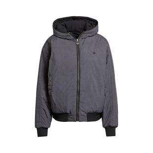 Adidas阿迪达斯正品三叶草女士保暖宽松双面穿连帽棉服KC1686