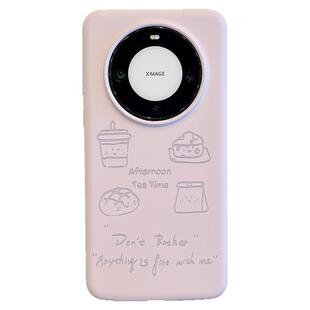 拓岚 液态硅胶适用华为mate60pro+新款手机壳pura80日韩简约吐司面包咖啡mate70/50/40挂绳nova13荣耀magic65