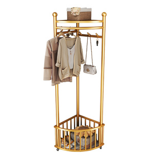 转角衣架落地卧室挂衣架多功能家用客厅网红轻奢晾衣架简易衣帽架